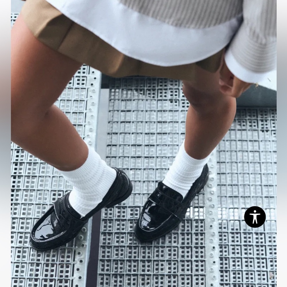 ZARA Penny Loafers size 5.5 Brand New